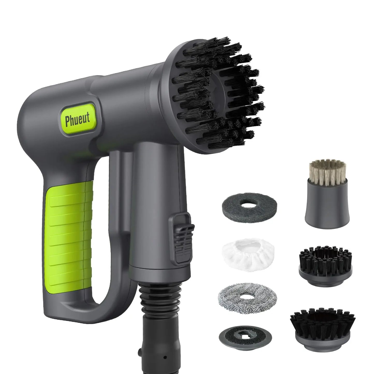 Pressurized Handheld Steam Cleaner & Rechargeable Spin Scrubber