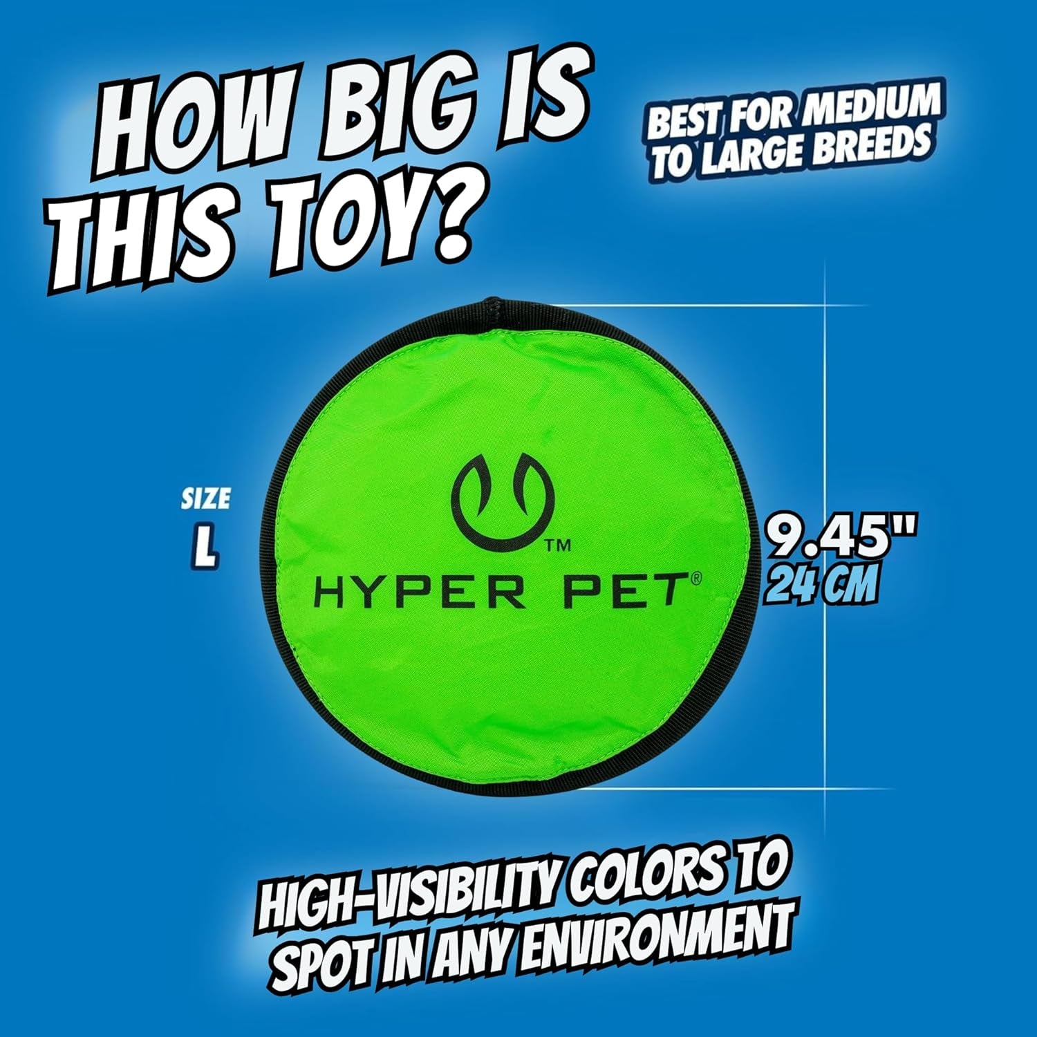 Flippy Flopper Dog Frisbee Interactive Dog Toys (Flying Disc Dog Fetch Toy - Floats in Water & Safe on Teeth) 2 Pack or 5 Pack, Colors Will Vary