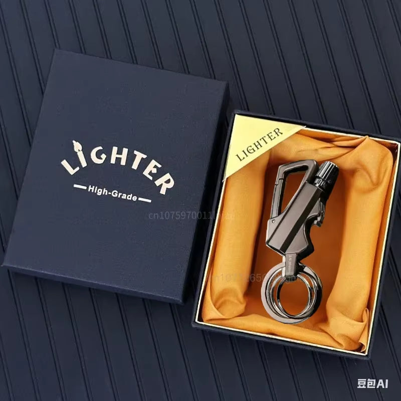 Permanent Match Wireless Lighter with Multi-Function Keychain Bottle Opener, Lit Anytime, Anywhere, Suitable for Outdoorsurvival