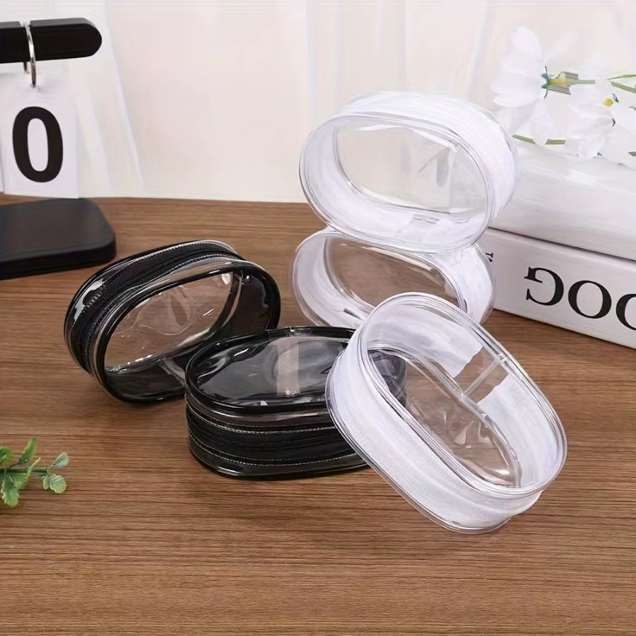 1 Piece Black/White Charger Storage Bag, Compact Design, Perfect for Headphones, Chargers, and Travel Accessories