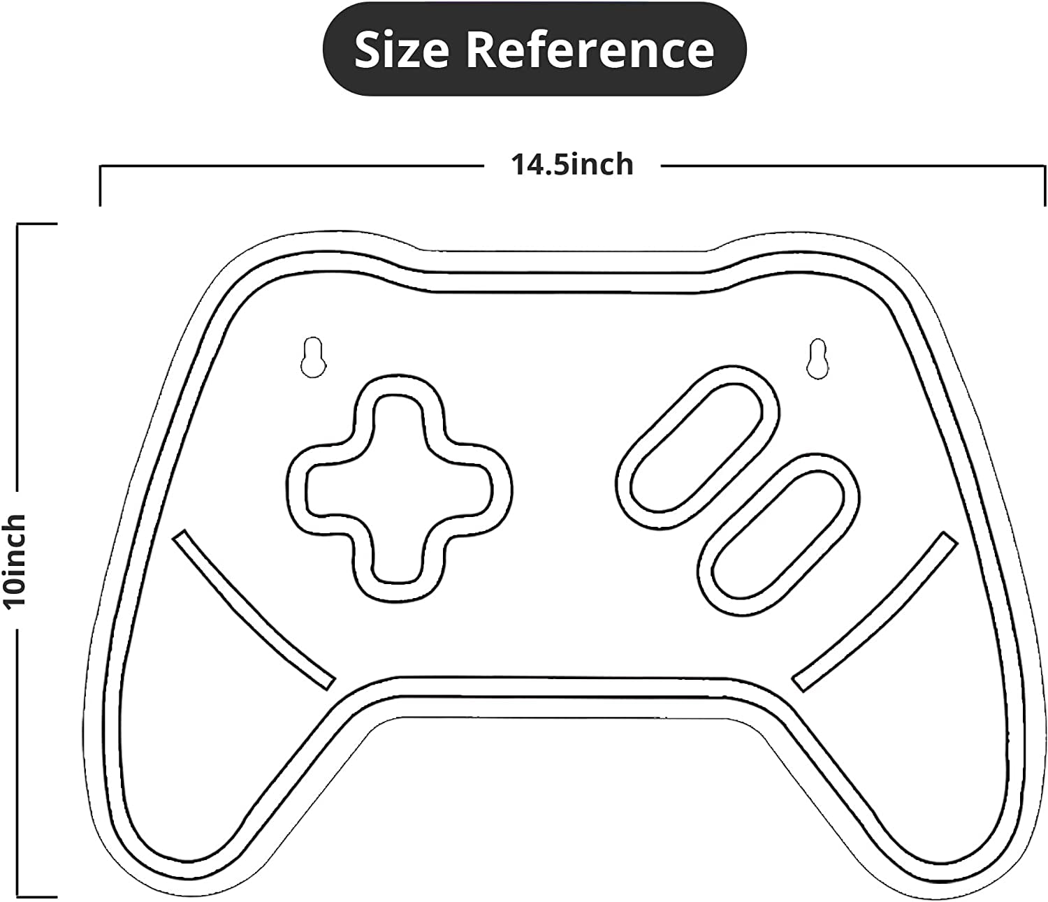 Game Controller Neon Signs - Gamepad Shaped LED Neon Light for Video/Pc Gamer, Streamers - Gaming Console Night Light with On/Off Switch for Wall, Bedroom, Game Room