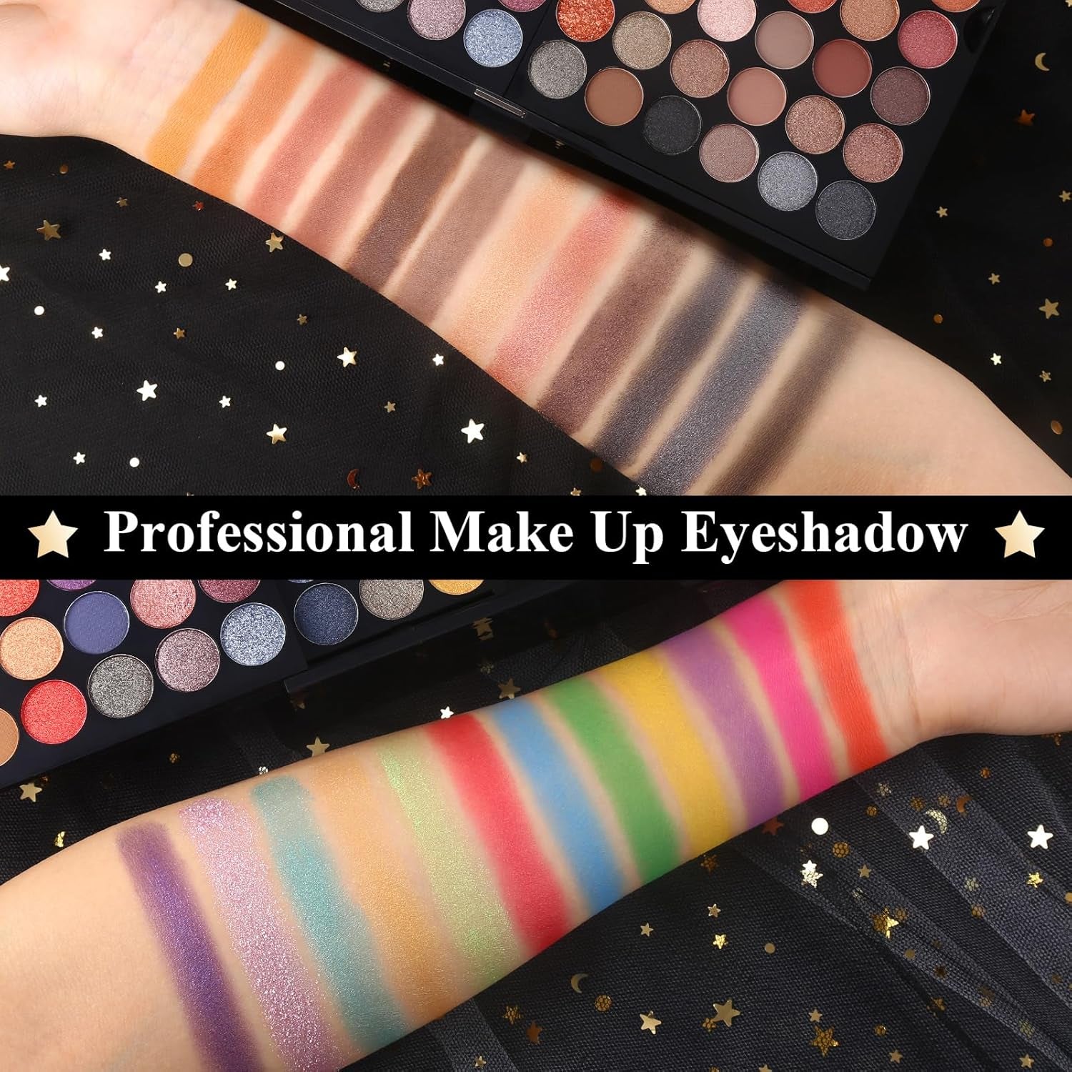 All in One Makeup Kit - Professional Eyeshadow, Lip Gloss, Concealer, Eyeliner, Contour, Eyebrow Powder, Face Blusher, Highlighter & Makeup Brushes for Women & Girls