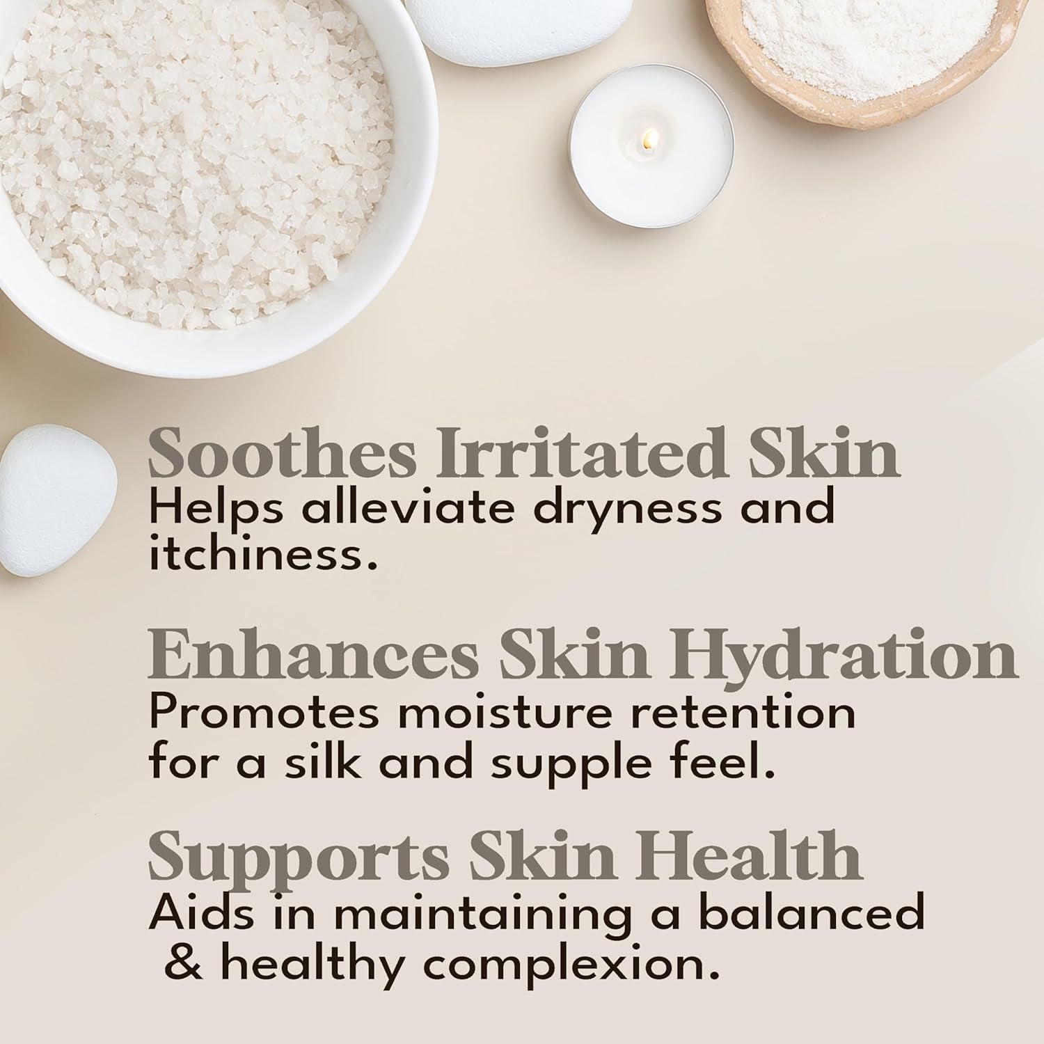 -Amazing Minerals Dead Sea Bath Salts,100% Full Mineral Therapeutic Bath Salts, Detoxifying & Moisturizing, Exfoliating for Dry Skin, Unscented(5 Lbs)