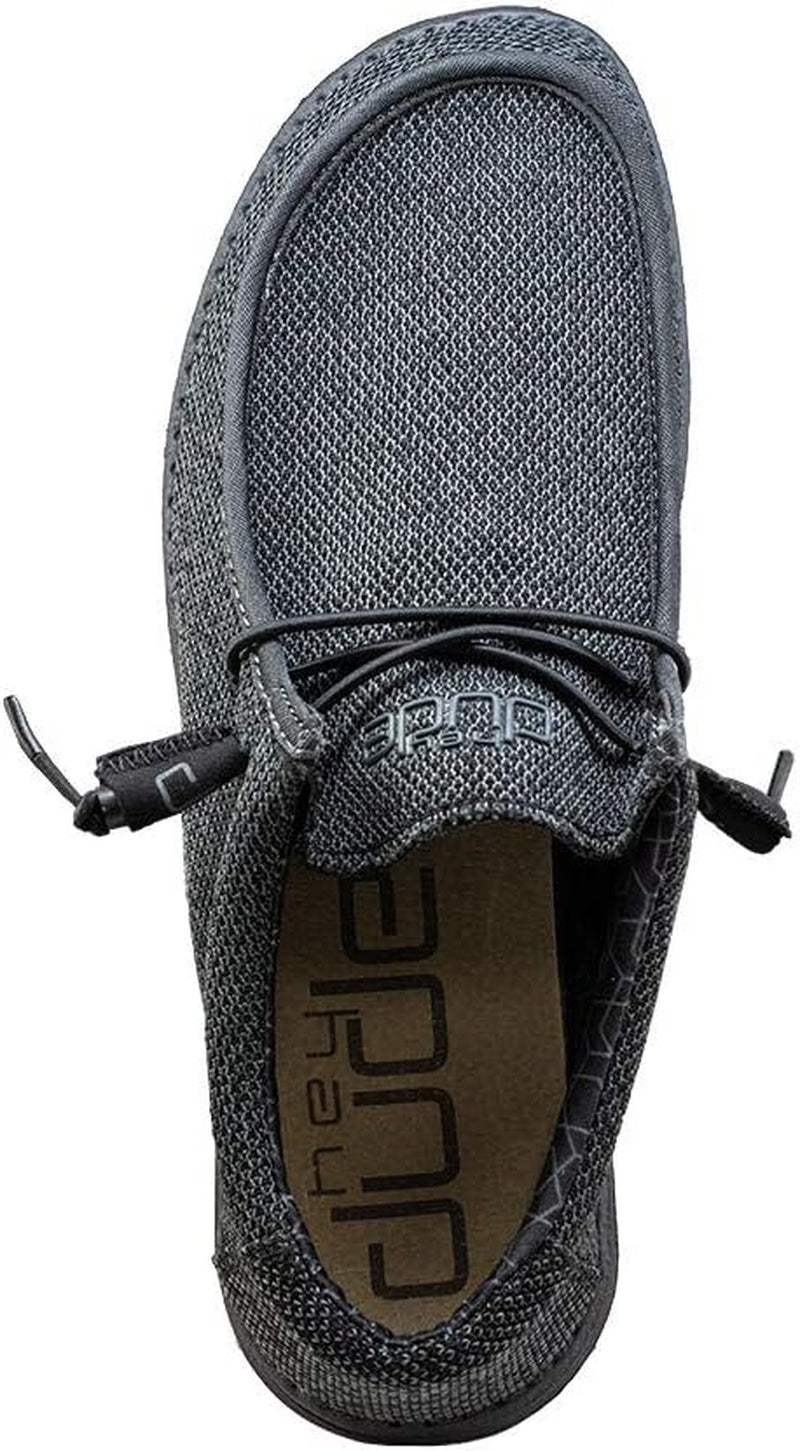 Hey Dude Men'S Wally Sox Onyx Multiple Colors | Men’S Shoes | Men'S Lace up Loafers | Comfortable & Light-Weight