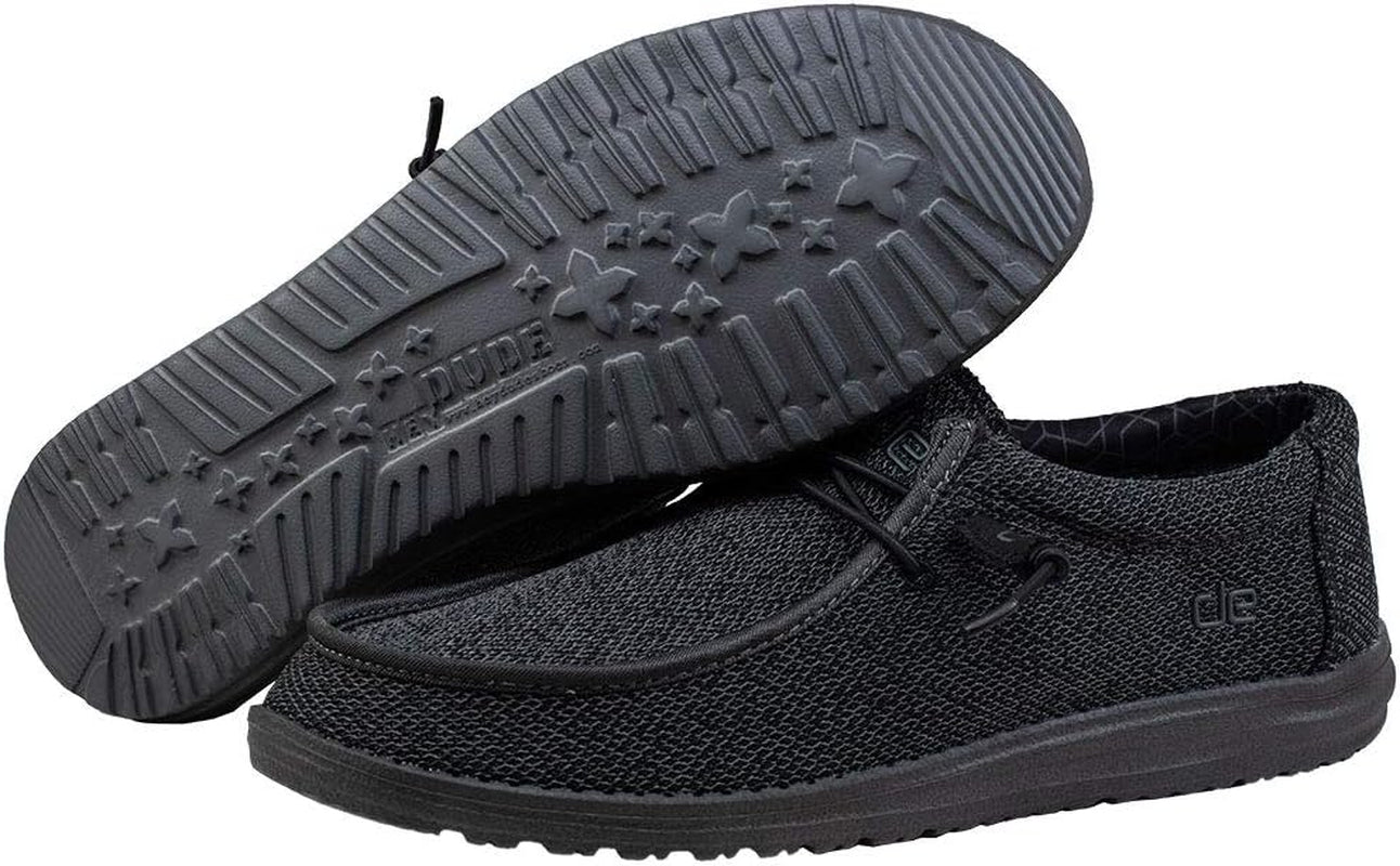 Hey Dude Men'S Wally Sox Onyx Multiple Colors | Men’S Shoes | Men'S Lace up Loafers | Comfortable & Light-Weight