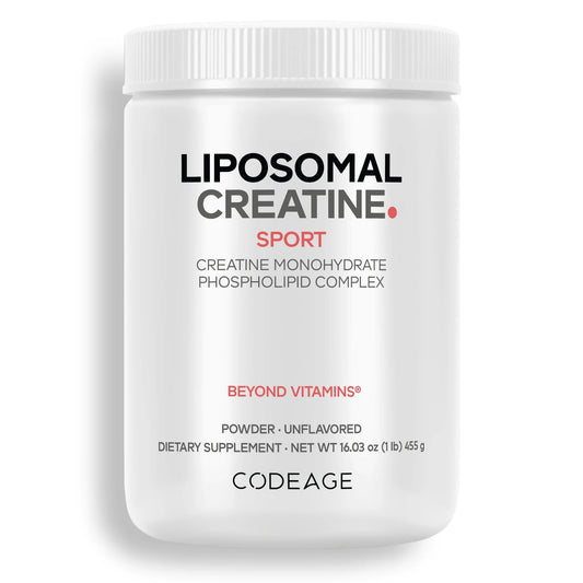 Liposomal Creatine Monohydrate Powder Supplement, Unflavored, 3-Month Supply, 90 Servings
