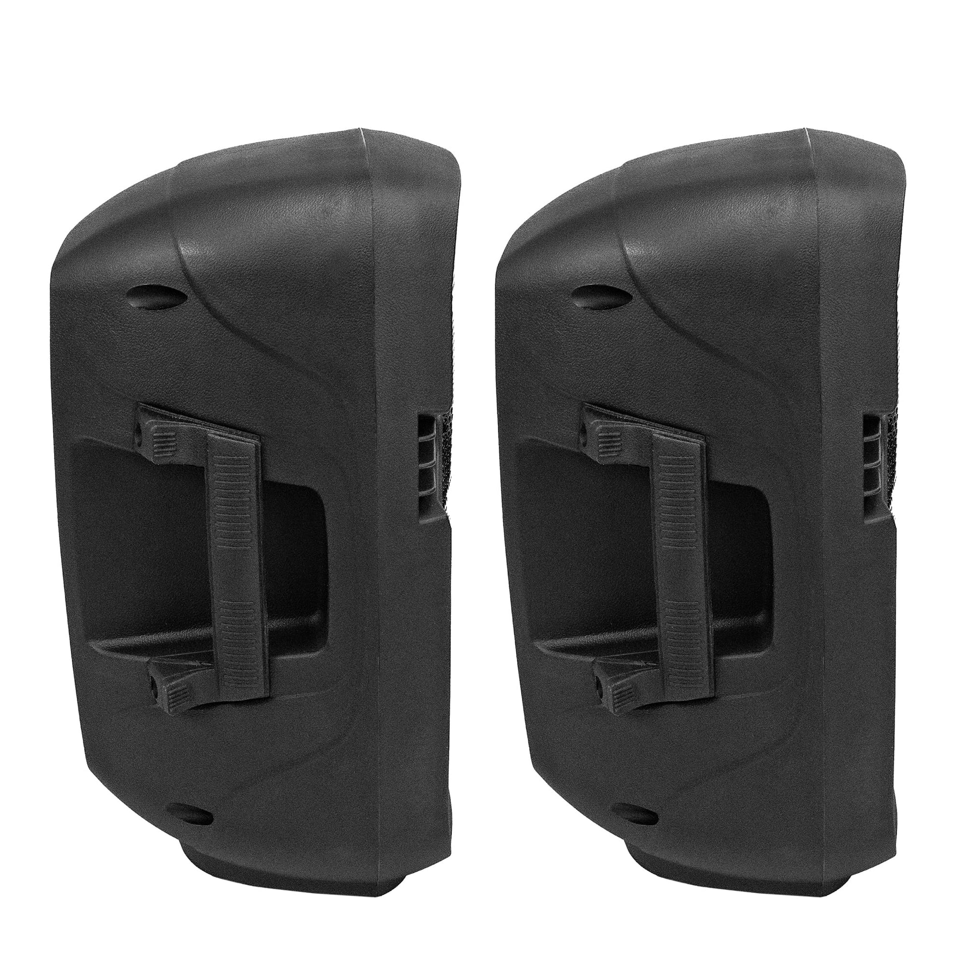 PBX-808TWS Dual 8-Inch Portable Bluetooth PA Speaker System with Stands, Wired Mics, Remotes, USB/FM/TWS/LED