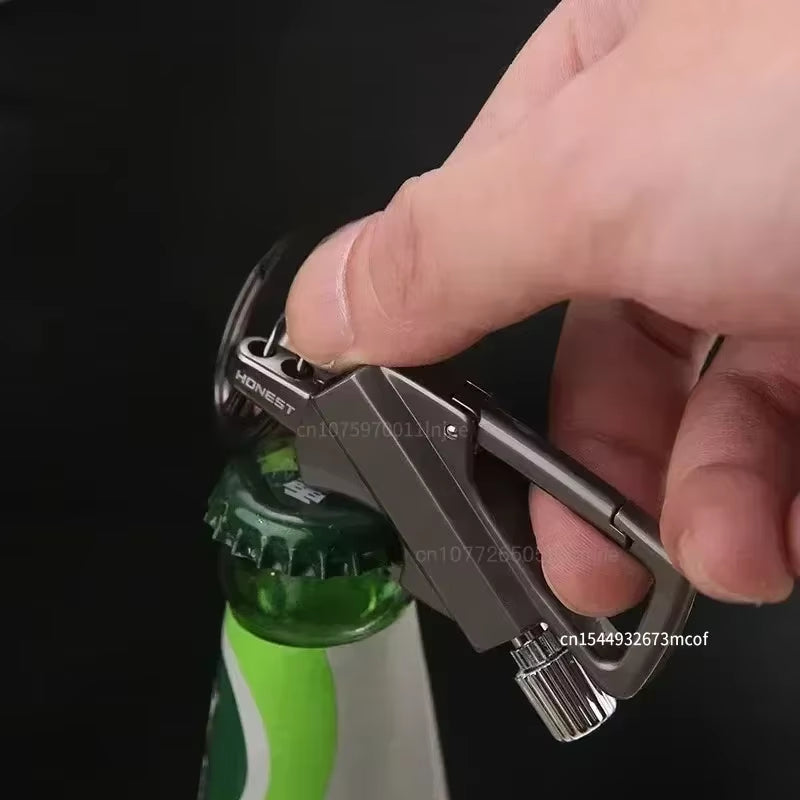 Permanent Match Wireless Lighter with Multi-Function Keychain Bottle Opener, Lit Anytime, Anywhere, Suitable for Outdoorsurvival