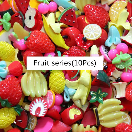 10Pcs Mini Candy Donut Bread Doll Food Scale Dollhouse Miniature Cake Accessories Home Craft Decor Cake Kids Kitchen Toys Gift