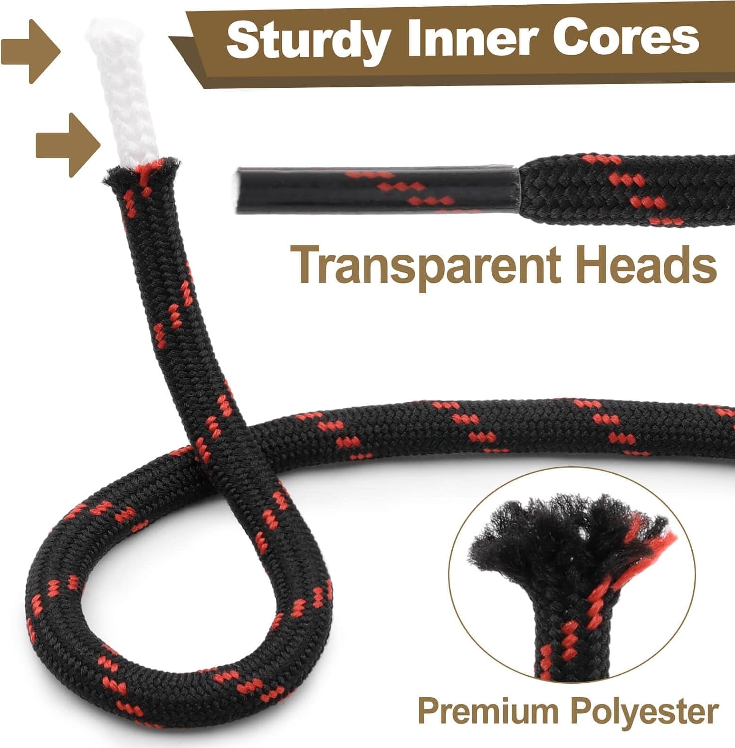 2 Pair Work Boot Laces Outdoor Mountaineering Hiking Walking Shoelaces