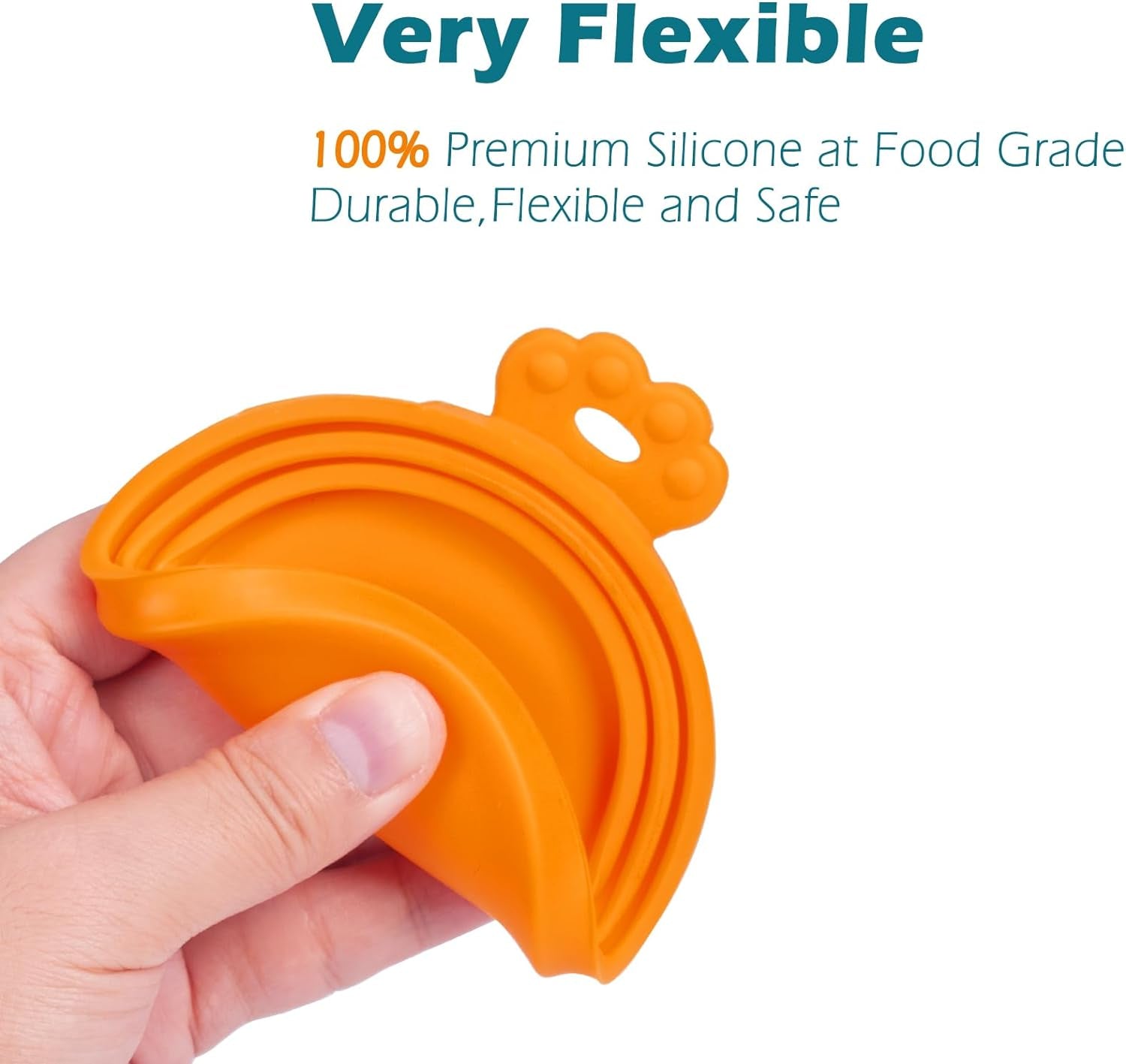 4 Pack Silicone Pet Can Cover Lids, Universal Size for Dog Cat Food, 1 Fit 3 Standard Size Can Tops, BPA Free Dishwasher Safe (Blue, Green, Orange, Pink)