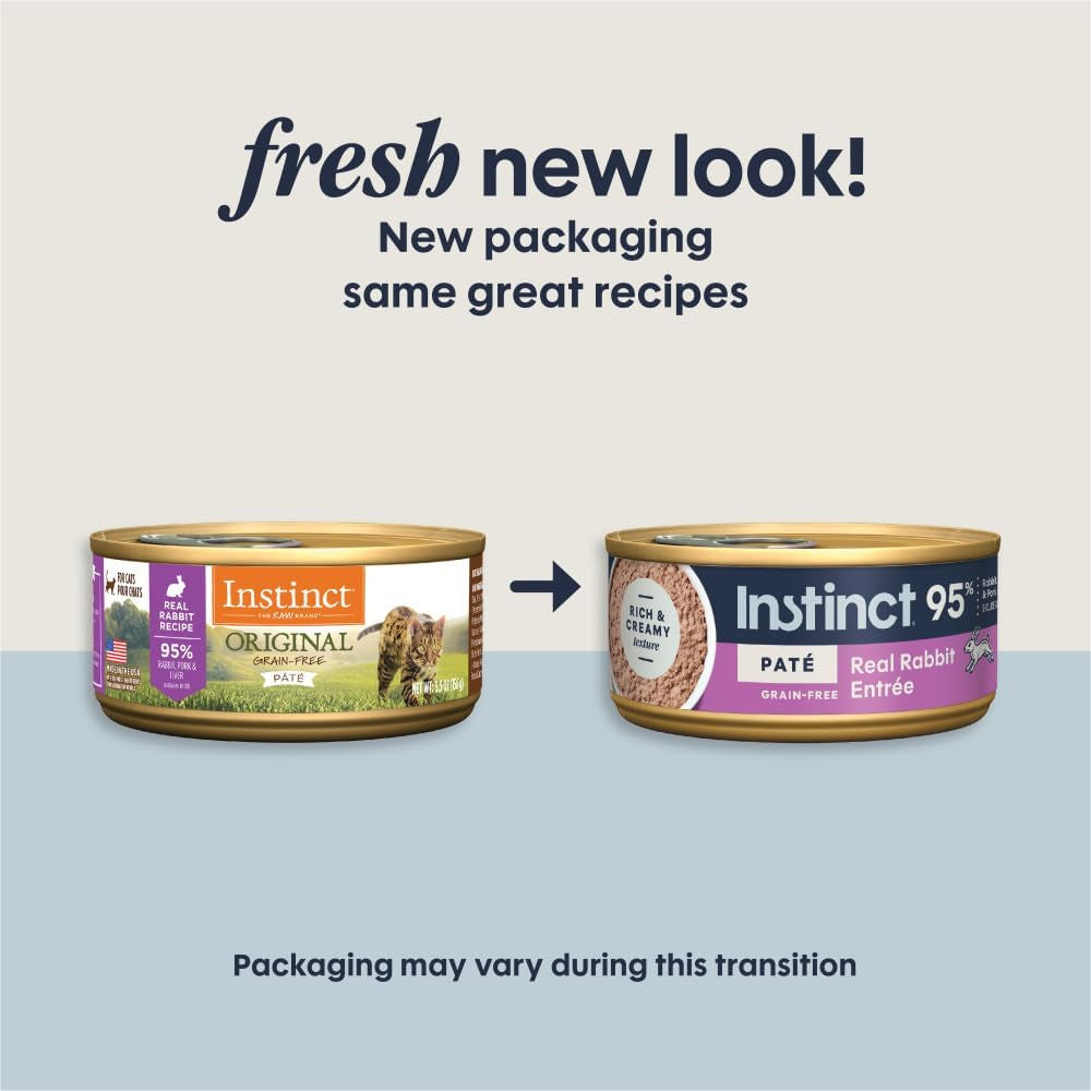 Original Grain Free Real Rabbit Recipe Natural Wet Canned Cat Food by , 5.5 Oz. Cans (Case of 12)