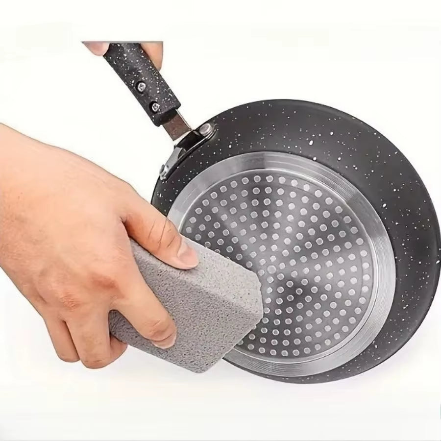 1 Piece Gray Cleaning Pumice, Suitable for Cleaning Grills, Baking Pans, Swimming Pools, and Toilets, Simple and Convenient