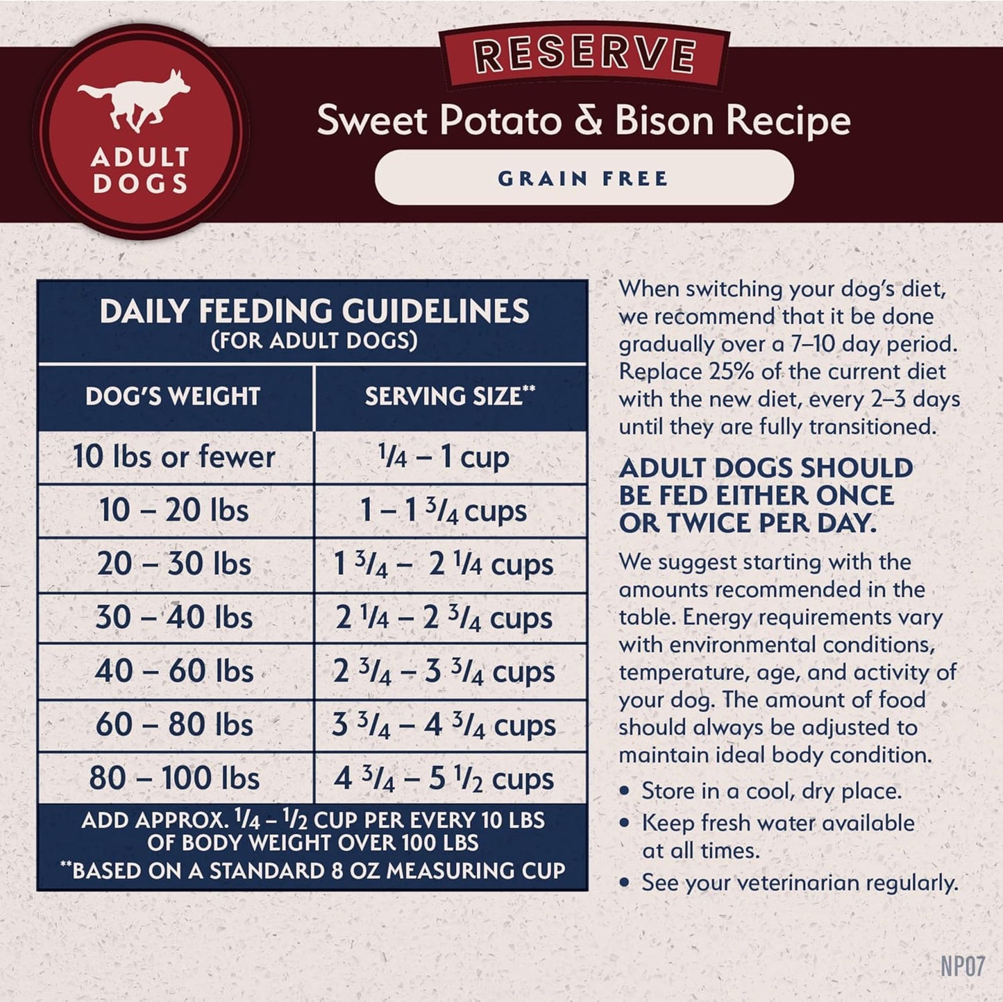 Limited Ingredient Reserve Grain Free Sweet Potato & Bison Dry Dog Food for Adults, Sensitive Stomach, 12 Lb (Pack of 1)