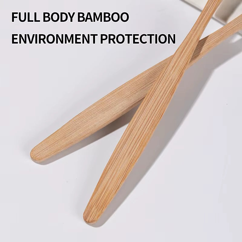 10PCS Colorful Natural Bamboo Toothbrush Set Soft Bristle Charcoal Teeth Whitening Bamboo Toothbrushes Soft Dental Oral Care