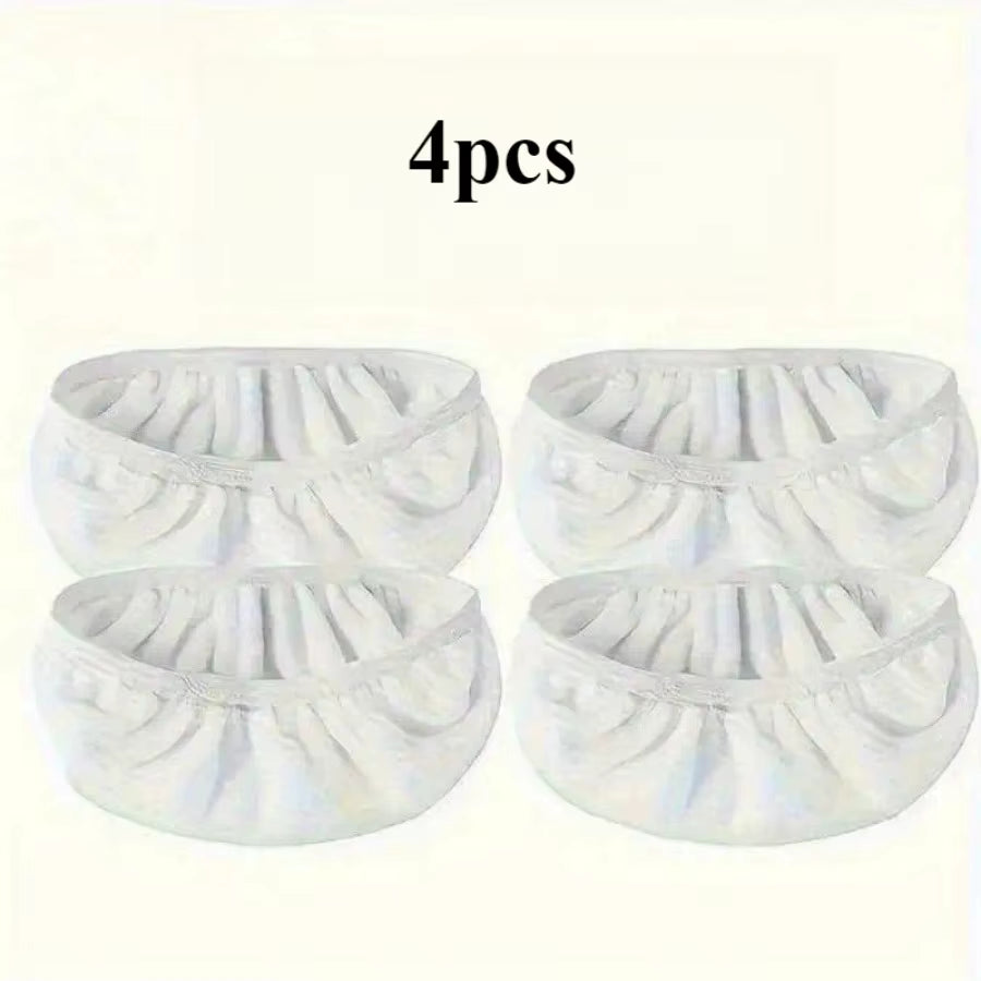 4 Green/White/Gray Mop Cloths, Mop Head Replacement Cloth, Suitable for Flat Cleaning, Wet and Dry Mop Dual-Use