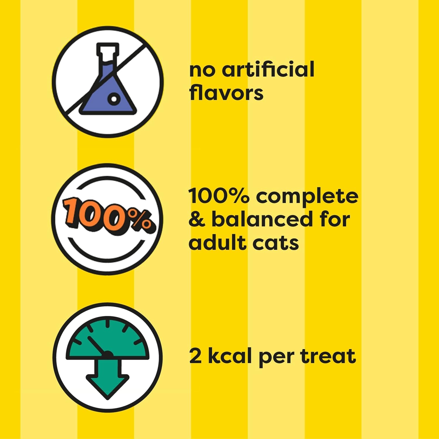 Jumbo Stuffed Cat Treats, Crunchy and Soft Cat Treats, Tasty Chicken Flavor, 2.5 Oz. Pouch (Pack of 12)