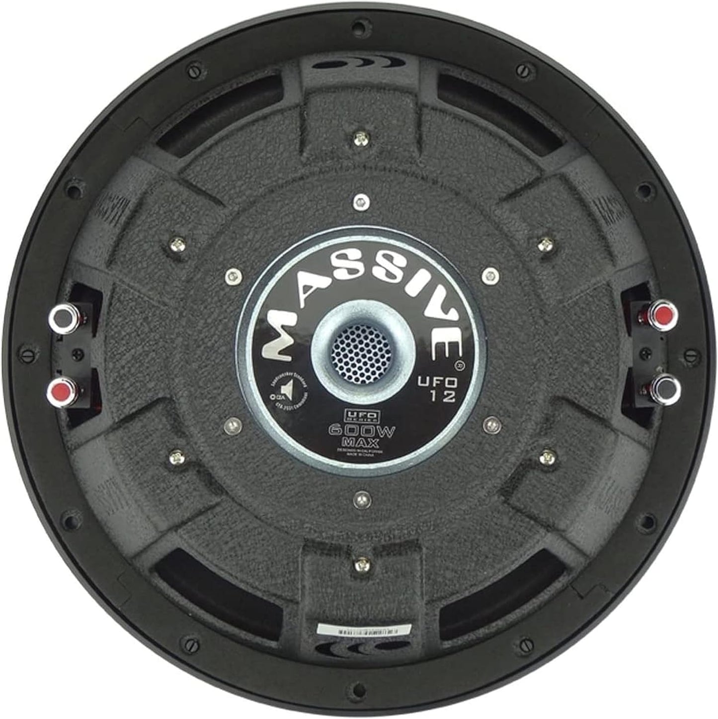 UFO10V2 10” Slim Subwoofer | 600W Max, 300W RMS, Dual 4 Ohm, Shallow Mount Design, Powerful Low-Profile Woofer for Tight Spaces & Deep Bass Car Audio Systems