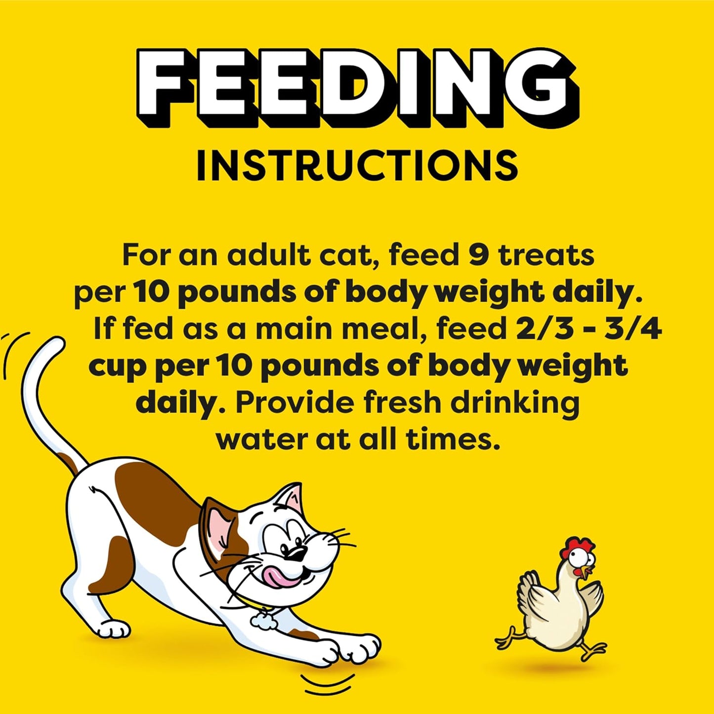 Jumbo Stuffed Cat Treats, Crunchy and Soft Cat Treats, Tasty Chicken Flavor, 2.5 Oz. Pouch (Pack of 12)