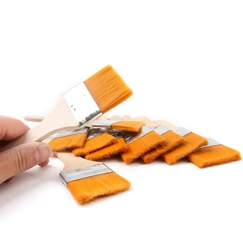1PC Nylon Paint Brush Different Size Wooden Handle Watercolor Brushes for Acrylic Oil Painting School Art Supplies
