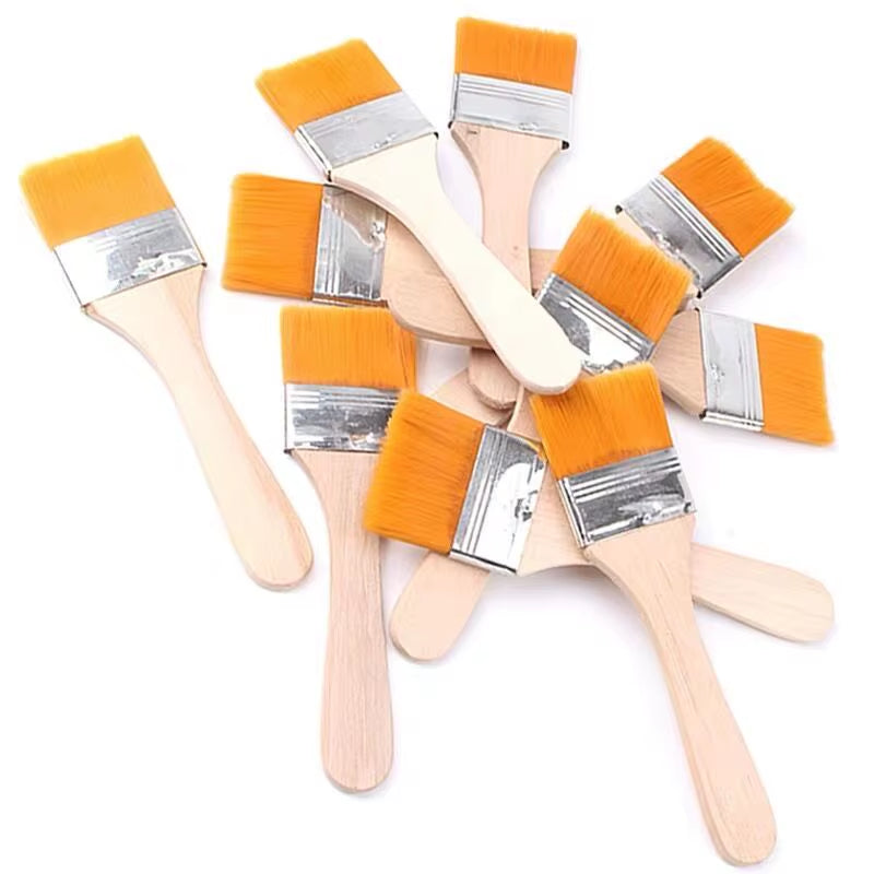 1PC Nylon Paint Brush Different Size Wooden Handle Watercolor Brushes for Acrylic Oil Painting School Art Supplies