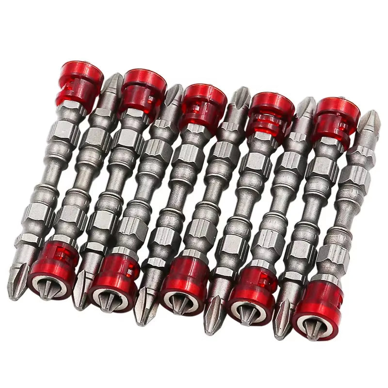 1/2/3Pcs 48Mm S2 Alloy PH2 Phillips Magnetic Screwdriver Bits 1/4 Inch Hex Shank Drywall Screwdriver Hand Electric Screw Tool