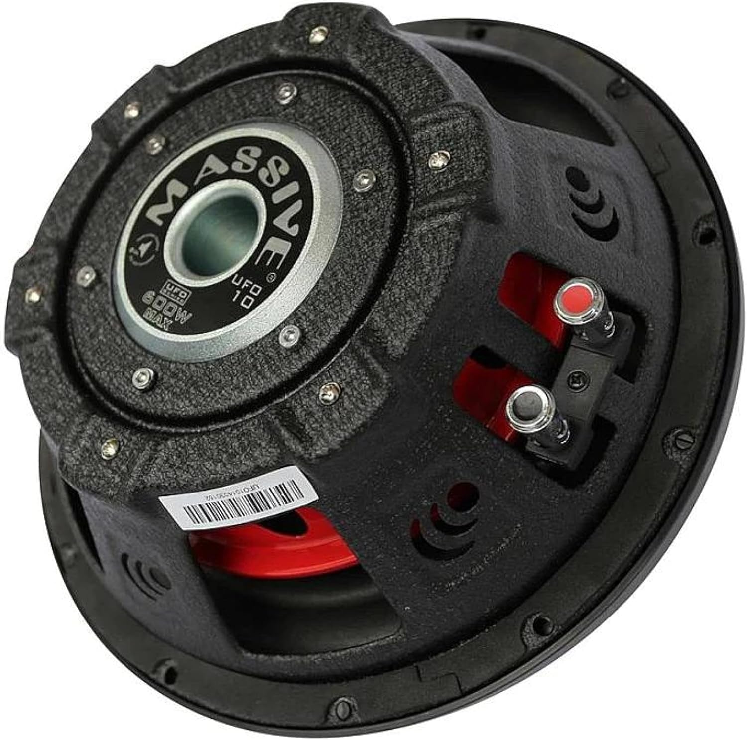 UFO10V2 10” Slim Subwoofer | 600W Max, 300W RMS, Dual 4 Ohm, Shallow Mount Design, Powerful Low-Profile Woofer for Tight Spaces & Deep Bass Car Audio Systems