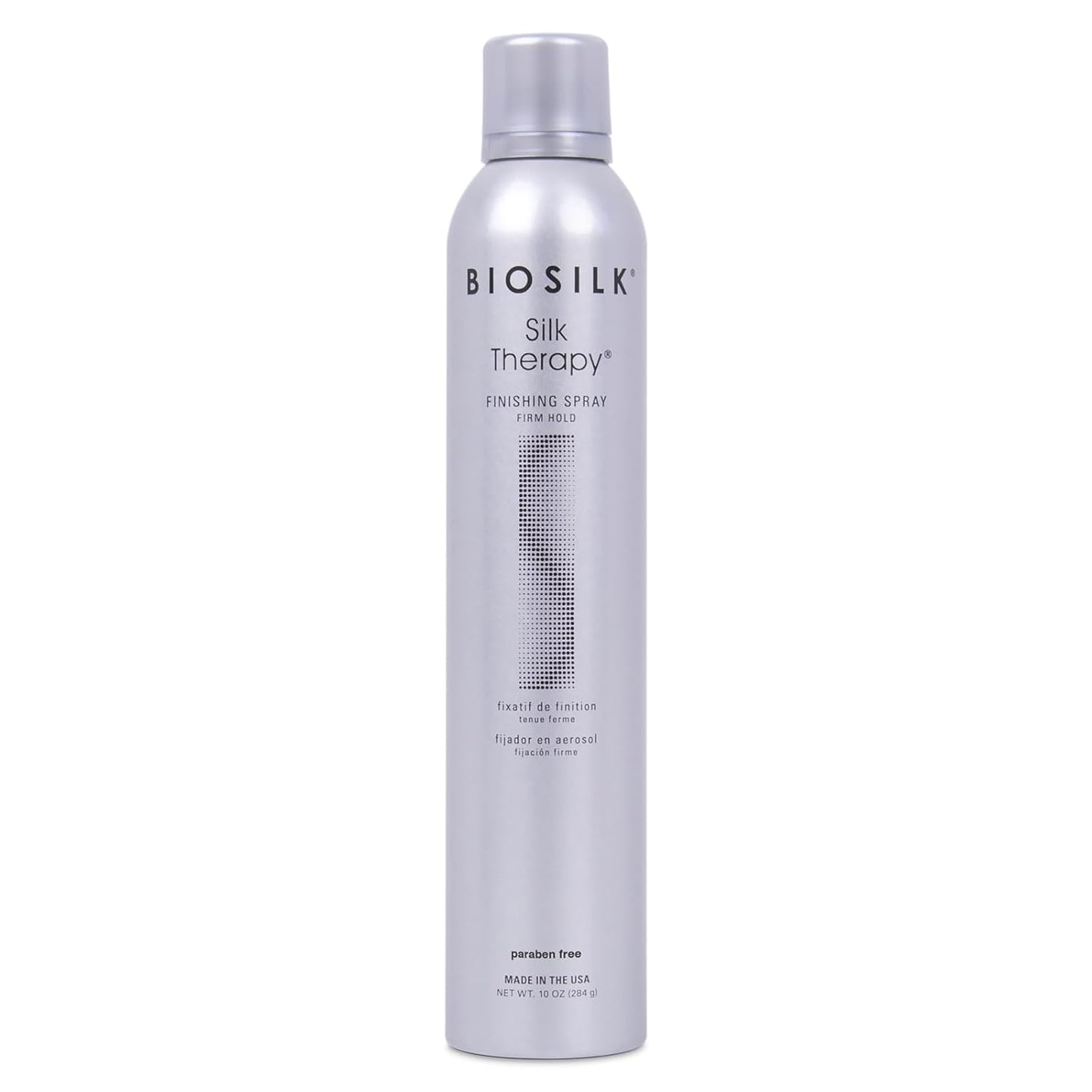 Silk Therapy Finishing Spray Firm Hold, Strong-Hold Hairspray for Long-Lasting Styles, Adds Brilliant Shine & Keeps Hair Touchable, Sulfate-Free, Paraben-Free, Cruelty-Free, 10 Oz