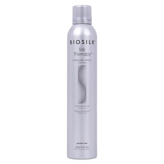 Silk Therapy Finishing Spray Firm Hold, Strong-Hold Hairspray for Long-Lasting Styles, Adds Brilliant Shine & Keeps Hair Touchable, Sulfate-Free, Paraben-Free, Cruelty-Free, 10 Oz